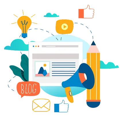 A repetitive pattern of the word blogging emphasizing the theme of blogging in a creative design.