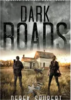 Dark, winding roads at night, captured by Derek Shupe, evoking a sense of mystery and solitude.